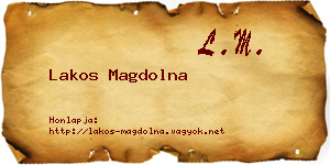 Lakos Magdolna névjegykártya