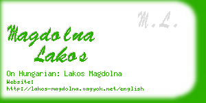 magdolna lakos business card